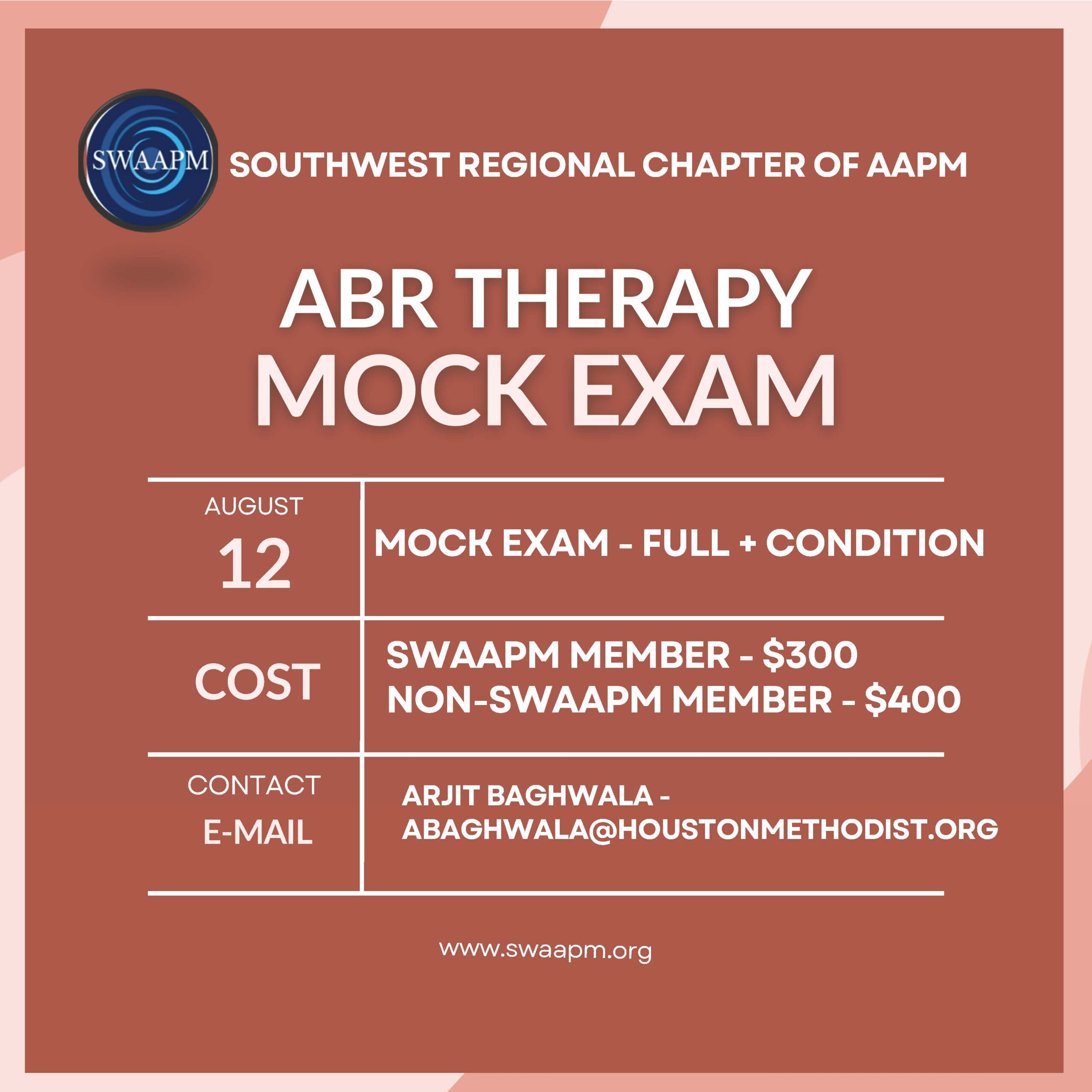 Read more about the article SWAAPM ABR Mock Oral